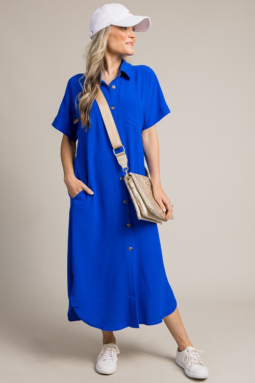 Shirt Dress Midi, Royal - 4K7A0598.jpg