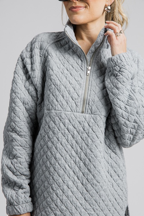 Quilted Knit Zip Pullover, H. Grey - 4K7A0644.jpg