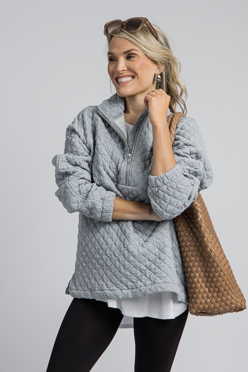 Quilted Knit Zip Pullover, H. Grey - 4K7A0647.jpg