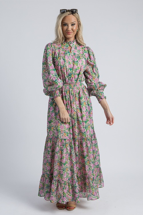 Kinsley Floral Maxi, Green/Pink - 4K7A0648.jpg