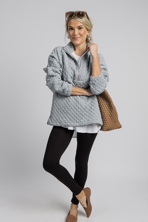 Quilted Knit Zip Pullover, H. Grey - 4K7A0651h.jpg