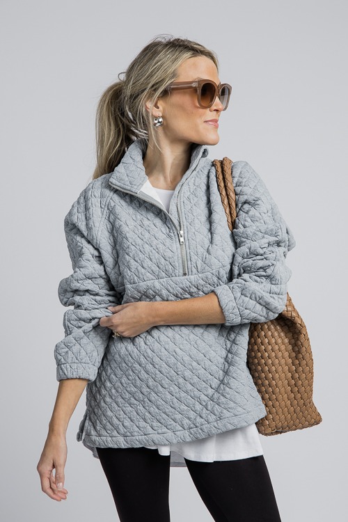 Quilted Knit Zip Pullover, H. Grey - 4K7A0655.jpg