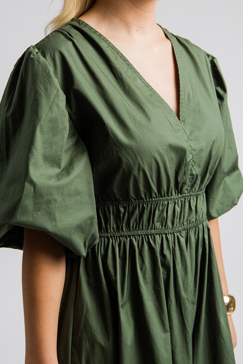 Finley Midi, Olive Green - New Arrivals - The Blue Door Boutique