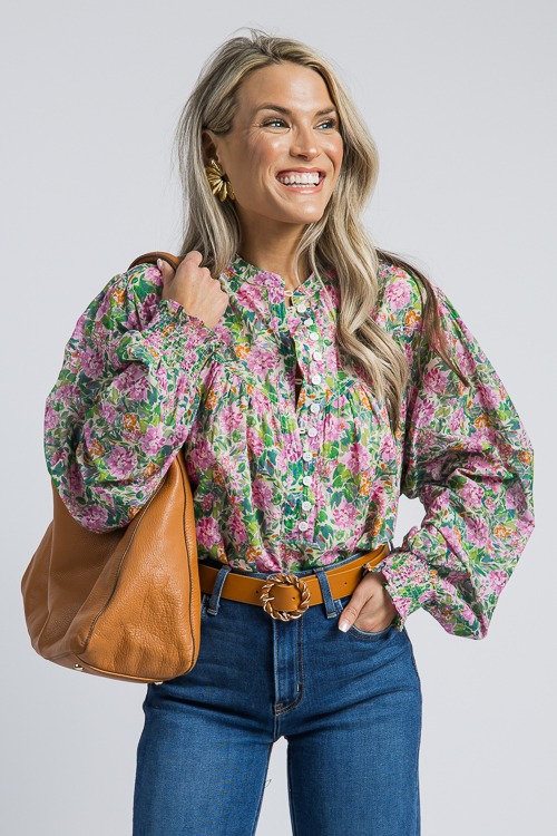 Kinsley Floral Top, Green/Pink - 4K7A0683 crop near knees.jpg