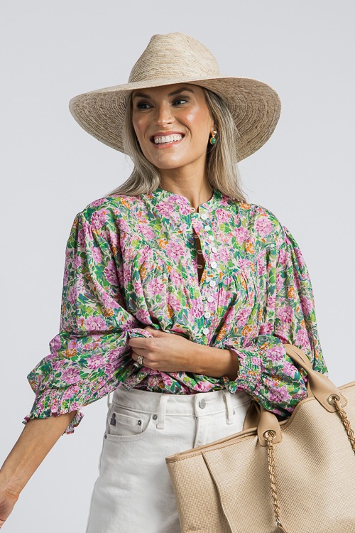 Kinsley Floral Top, Green/Pink - 4K7A0732 crop near knees.jpg