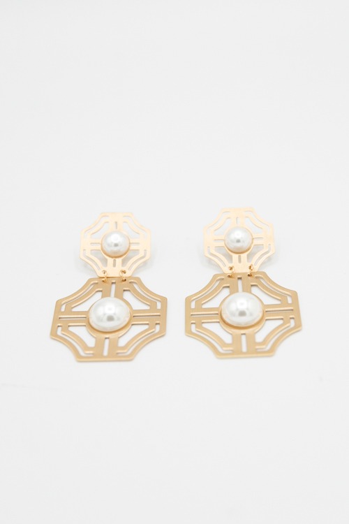 Stone Cutout Earrings, Pearl - 4K7A0985.jpg