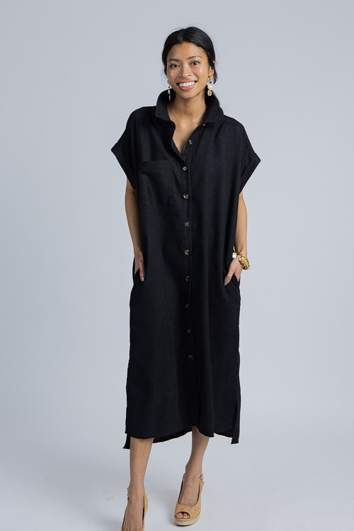 Corded Button Up Midi, Black - 4K7A1051.jpg