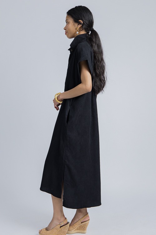 Corded Button Up Midi, Black - 4K7A1059.jpg