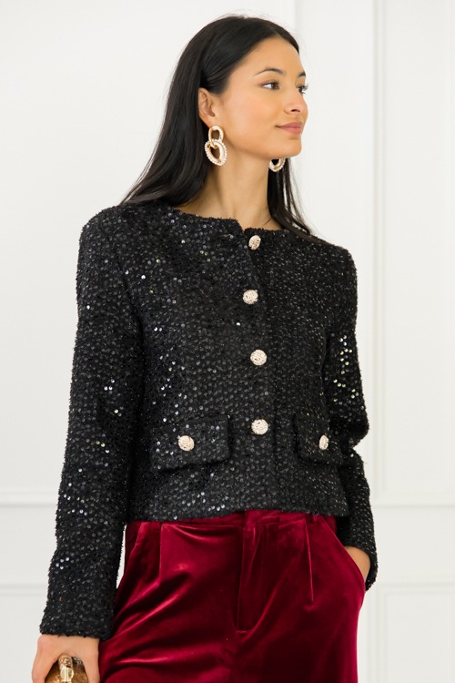 Gold Button Sequin Jacket, Black - 4K7A1095.jpg