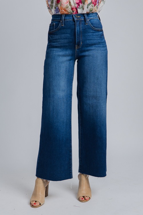 Alexa Wide Leg Jeans, Dark