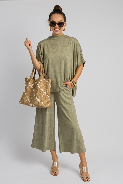 Oversized Olive Top