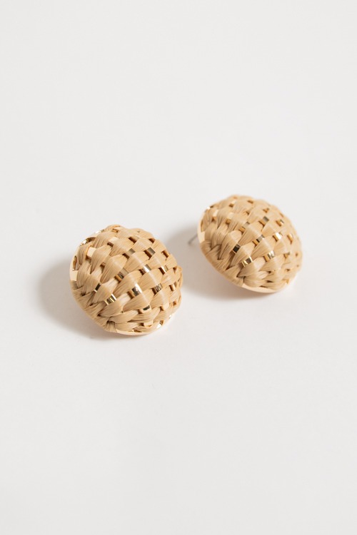 Basket Weave Earring, Brown - 4K7A1189.jpg