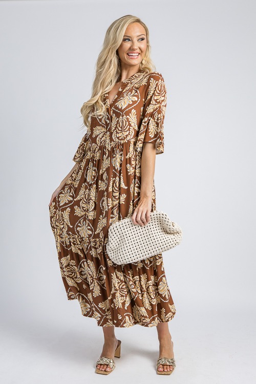 Rhodes Leaf Print Maxi, Coffee - 4K7A1193- (2).jpg