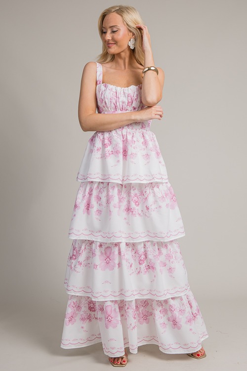Floral Beauty Maxi, Pink