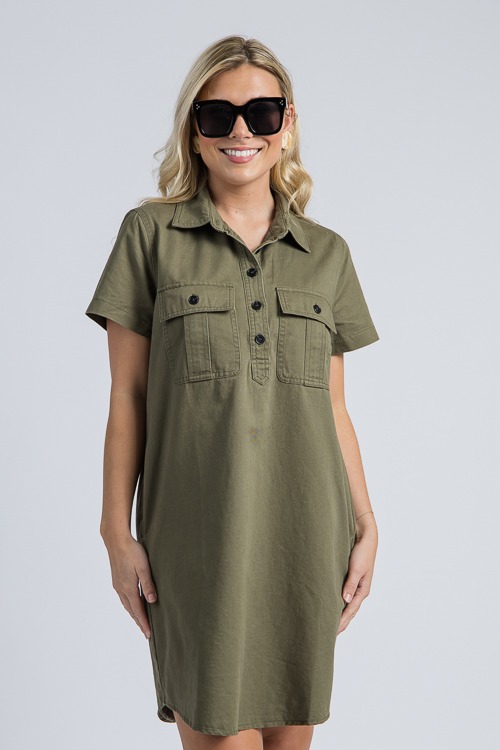 Samantha Shirt Dress, Olive - 4K7A1286- (6).jpg