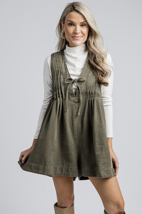 Pintuck Denim Romper, Olive - 4K7A1293p.jpg