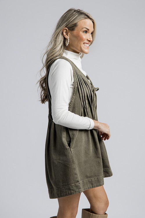 Pintuck Denim Romper, Olive - 4K7A1304h.jpg