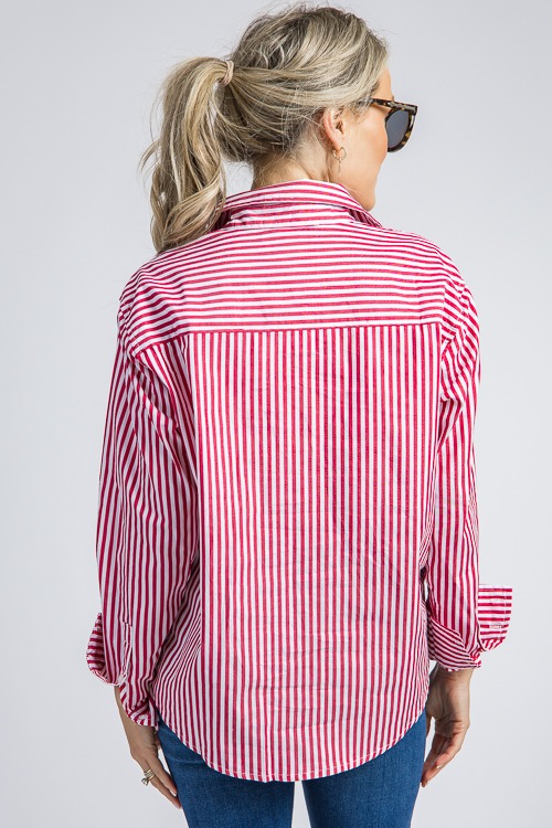 Avery Stripe Shirt, Red - 4K7A1313.jpg