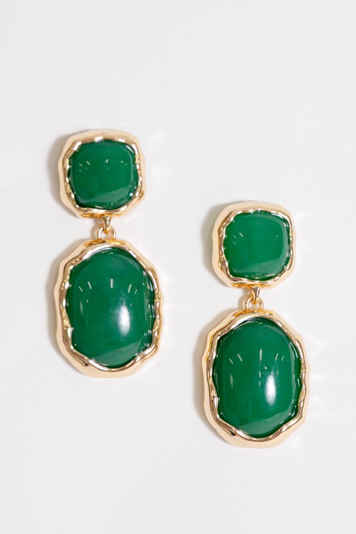 Marble Geometric Earring, Green - 4K7A1320-2.jpg