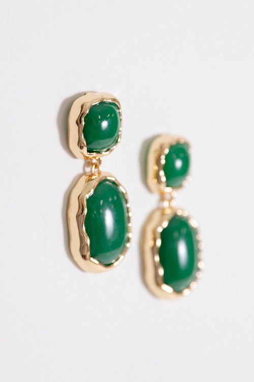 Marble Geometric Earring, Green - 4K7A1328.jpg