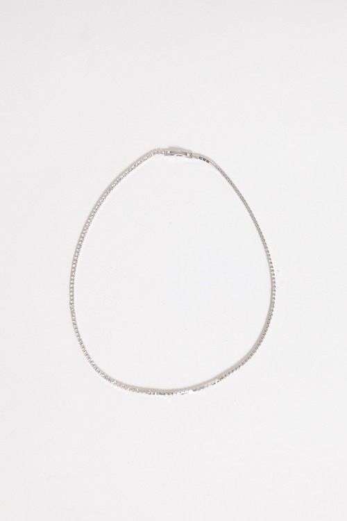 Maria Tennis Necklace, Silver - 4K7A1337.jpg