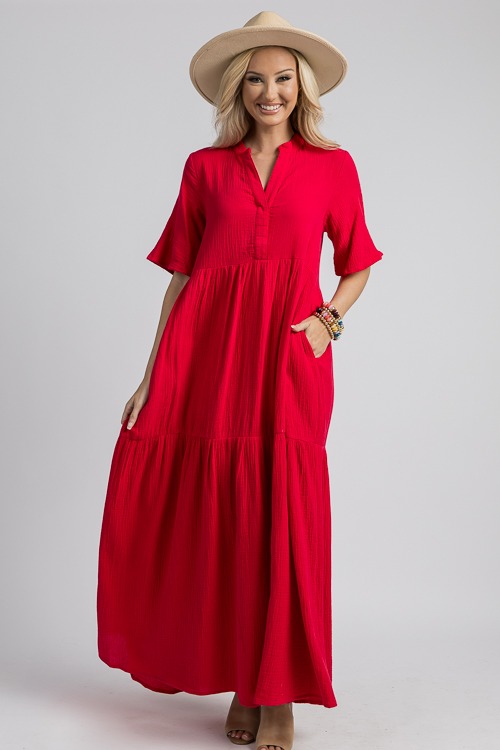 Jana Gauze Maxi, Cherry Red - 4K7A1369.jpg