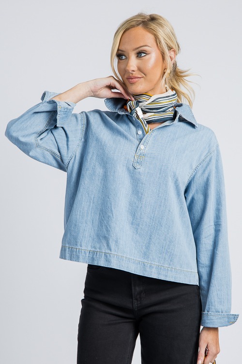 Chambray Shirt, Denim Blue - 4K7A1513- (9)p.jpg