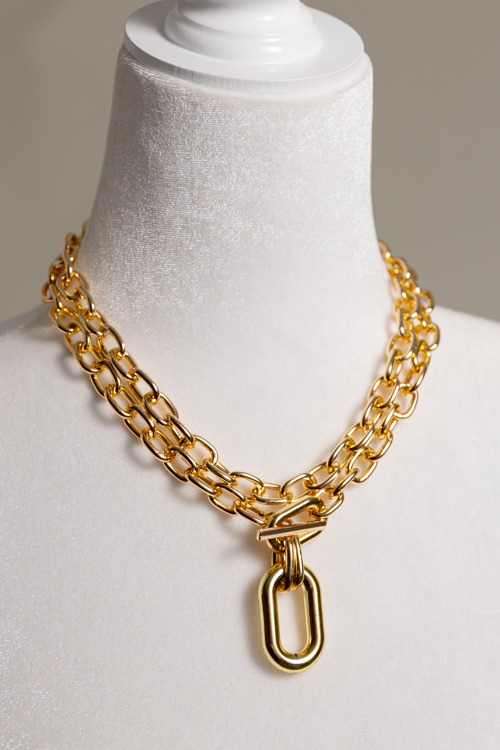 Elizabeth Chain Necklace, Gold