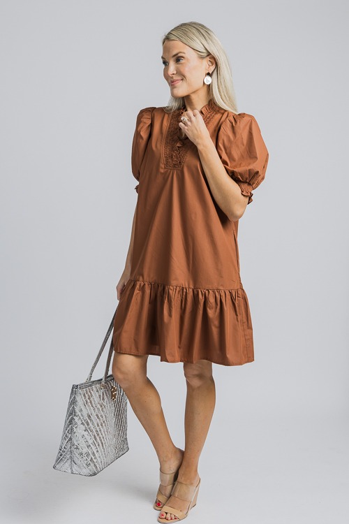 Ruffle Smock Trim Dress, Carame - 4K7A1562.jpg