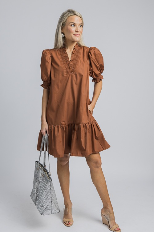 Ruffle Smock Trim Dress, Carame - 4K7A1564.jpg