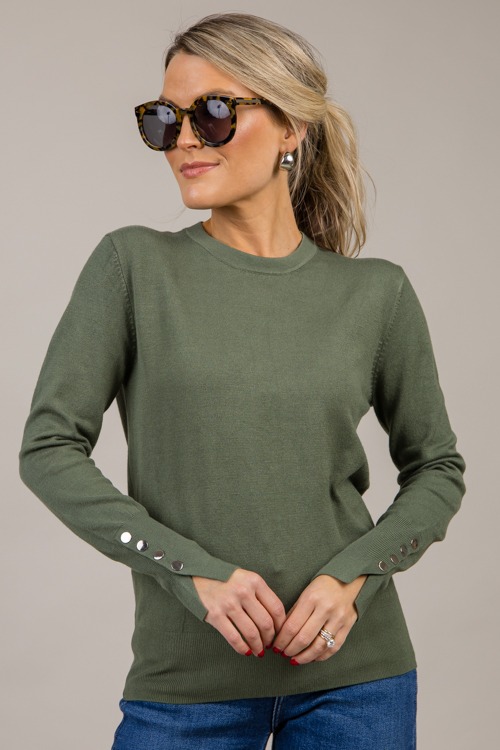 Ginny Sweater, Hunter Green