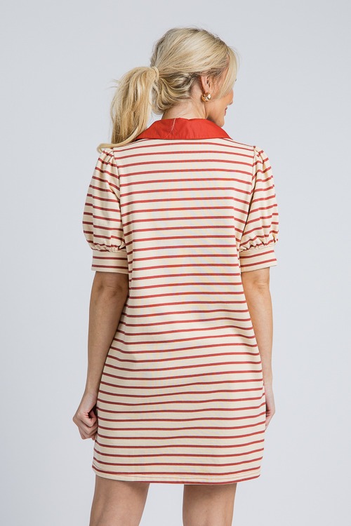 Pamela Stripe Dress, Rust Ecru - 4K7A1627.jpg