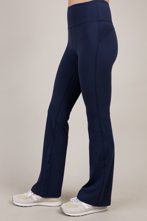 Butter Flare Yoga Pants, Navy