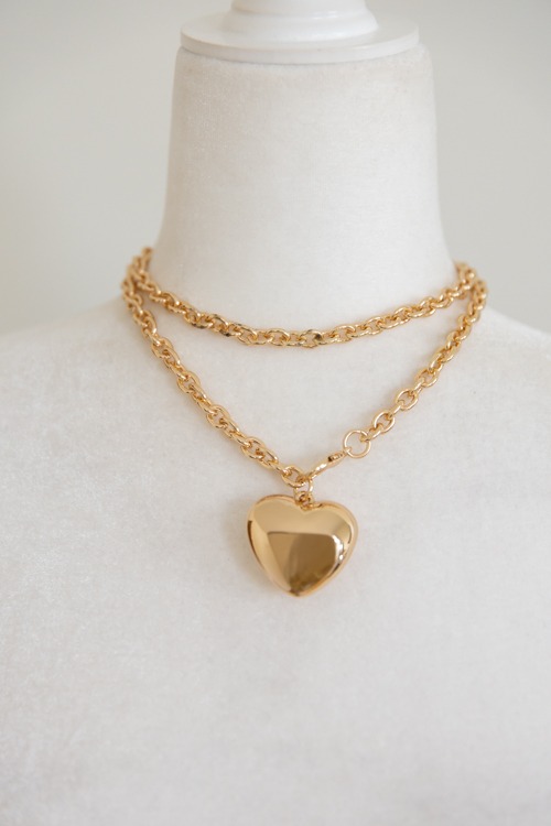 Heart Pendant Chain Necklace - 4K7A1660.jpg