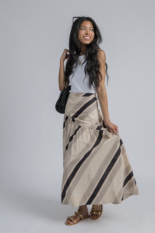 Linen Stripe Maxi Skirt, Taupe - 4K7A1740p.jpg