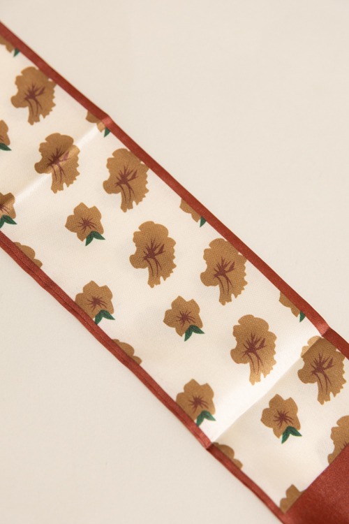Narrow Silky Scarf, Floral - 4K7A1877.jpg