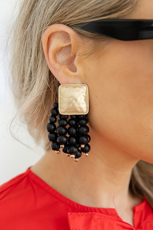 Square & Wood Earrings, Black - 4K7A1902.jpg