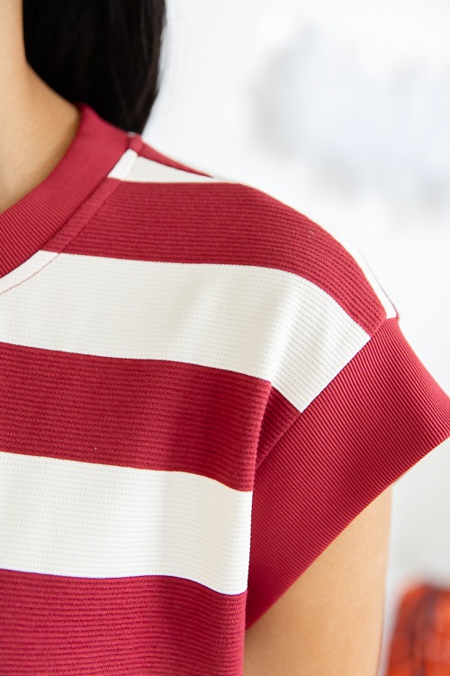 Stretchy Stripe Dress, Garnet - 4K7A2015.jpg