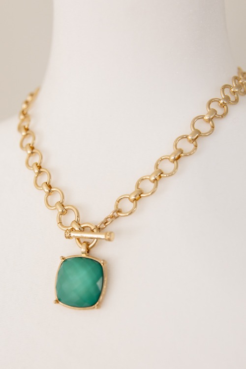 Gemma Stone Necklace, Lt. Green - 4K7A2045.jpg