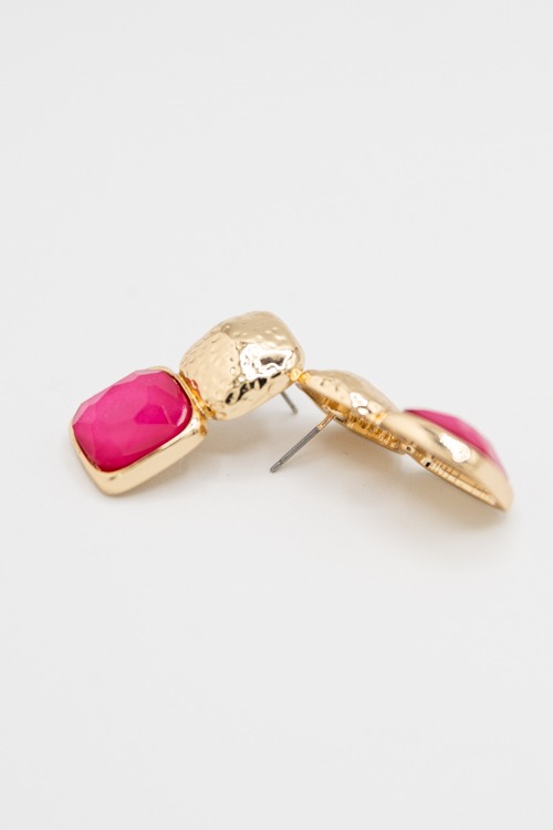 Gemma Stone Earring, Fuchsia - 4K7A2070.jpg