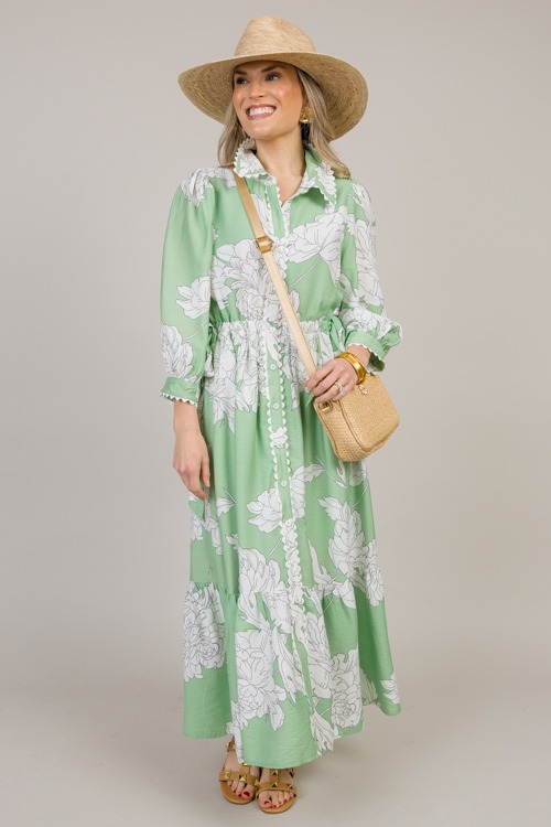 Double Tie Floral Midi, Green - 4K7A2090.jpg