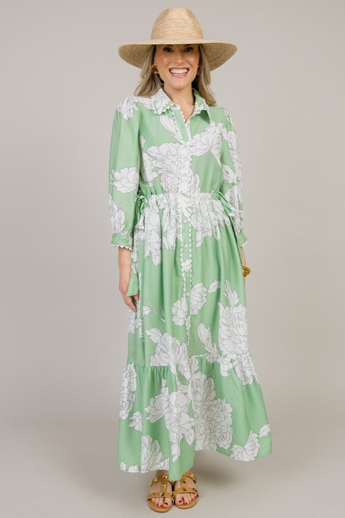 Double Tie Floral Midi, Green - 4K7A2096.jpg