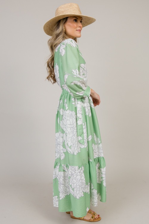 Double Tie Floral Midi, Green - 4K7A2101.jpg