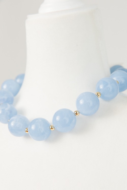 Acrylic Bead Necklace, Blue - 4K7A2196.jpg