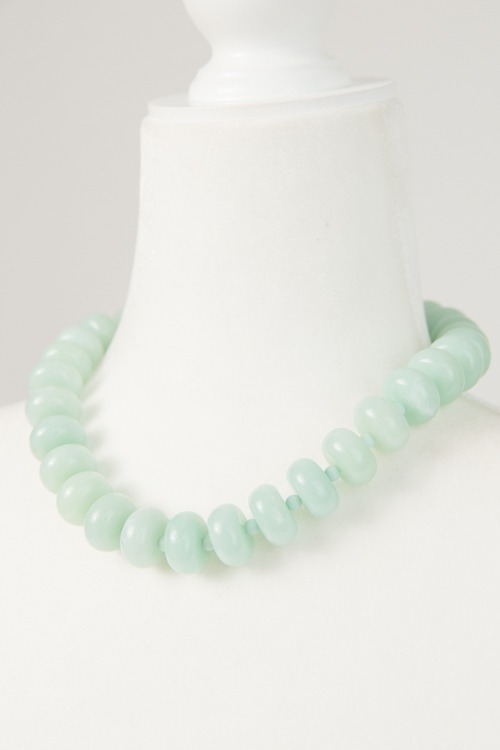 Solid Rondelle Necklace, Jade - 4K7A2198.jpg