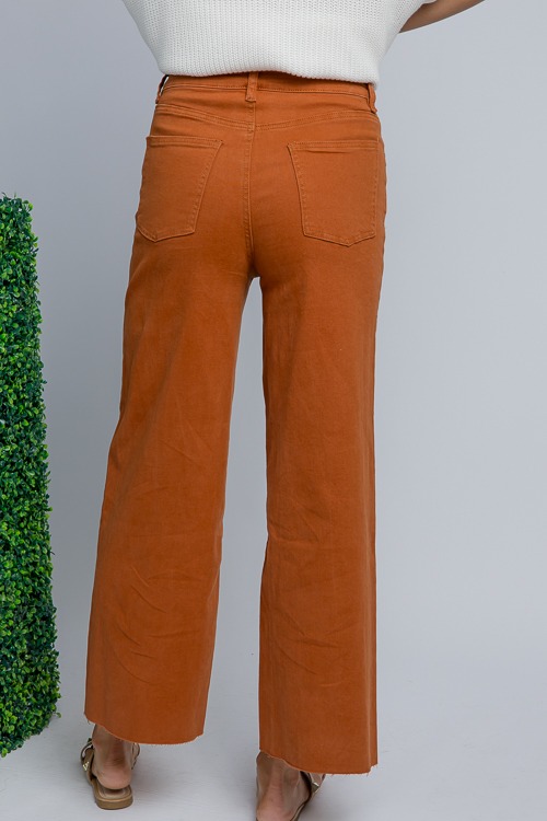 Raw Hem Wide Leg Pants, Brick - 4K7A2210.jpg