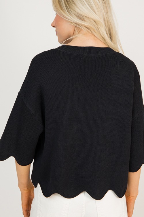 Scallop Hem Knit Sweater, Black - 4K7A2216.jpg