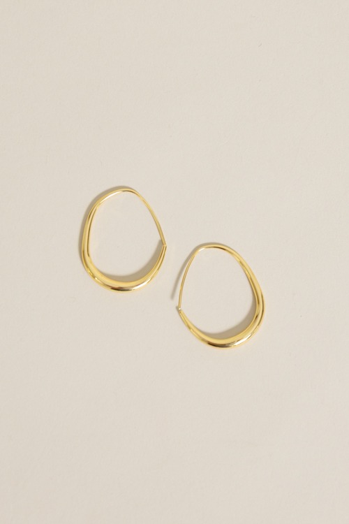 Teardrop Hoop Earring, Gold - 4K7A2216.jpg