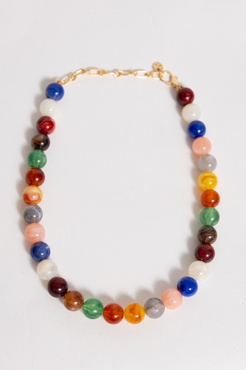 Colorful Beaded Necklace, Multi