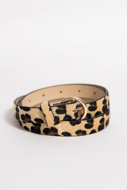Skinny Leopard Belt